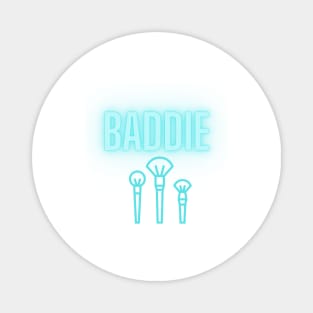 Baddie - White/Blue Magnet